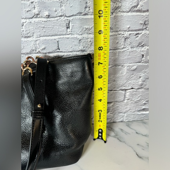 COACH Black Pebbled Leather Tote Bag 36604 Authentic - Picture 8 of 15